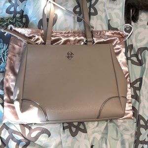 Glass Ladder & co. Michelle tote bag. Size small. Taupe color.